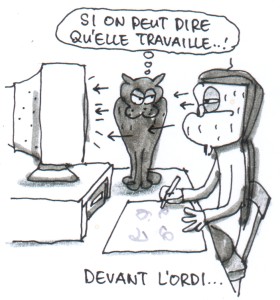 Devant l'ordi